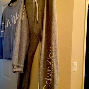 Soft weekend or any casual day Calvin Klein sweatsuit.